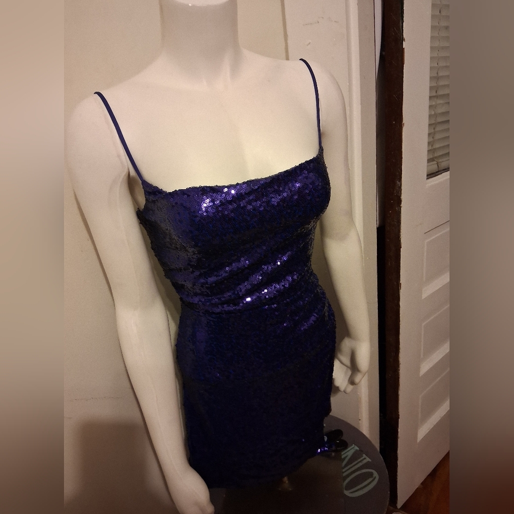Lucy in the Sky Blue Sequin Dress